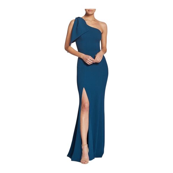 Dress the Population Georgina One Shoulder crepe gown size XXL - Picture 1 of 7